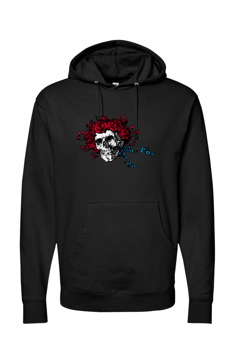 Skull rose best sale hoodie