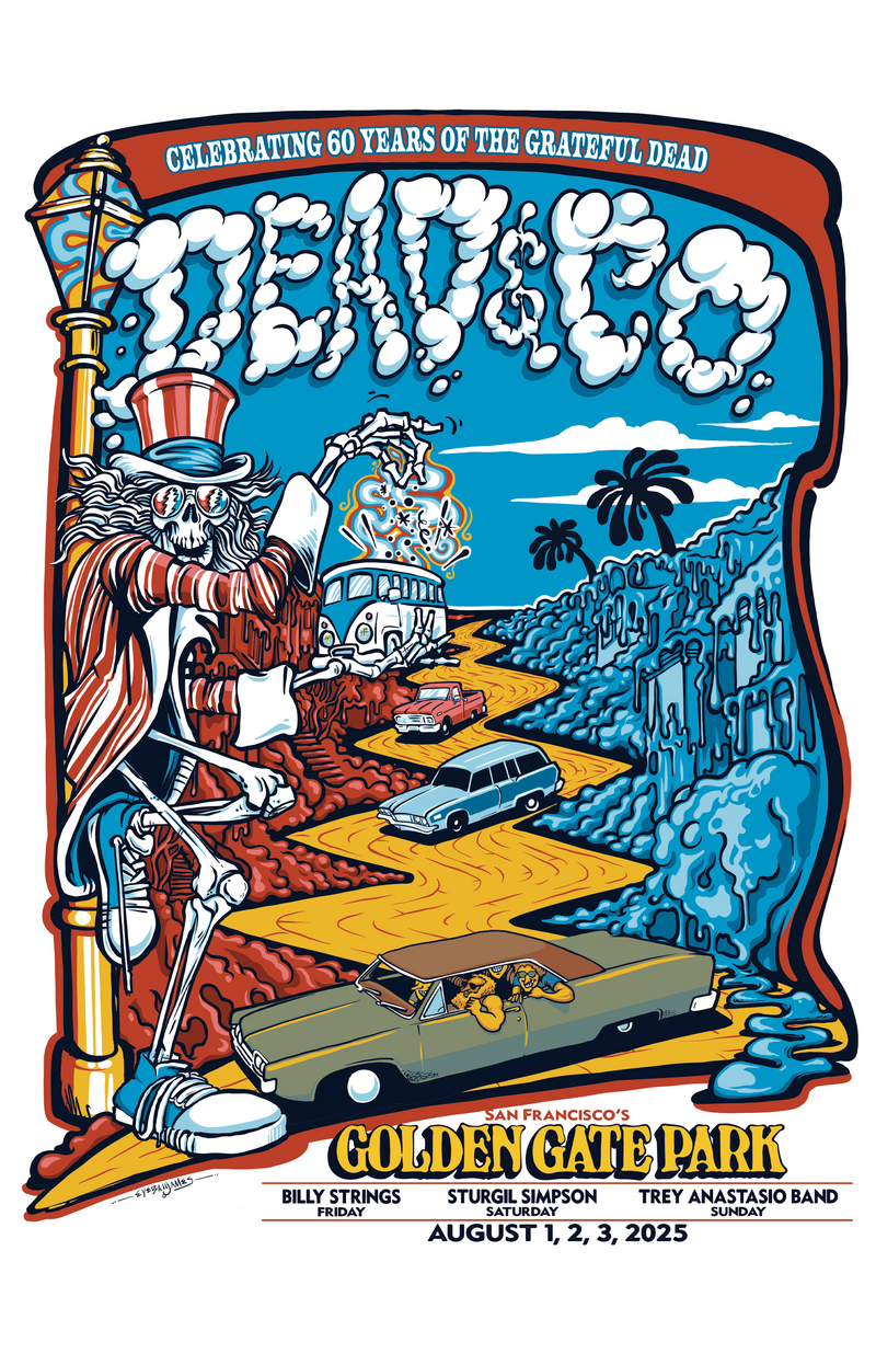 Grateful Dead 60th Anniversary Shows Poster