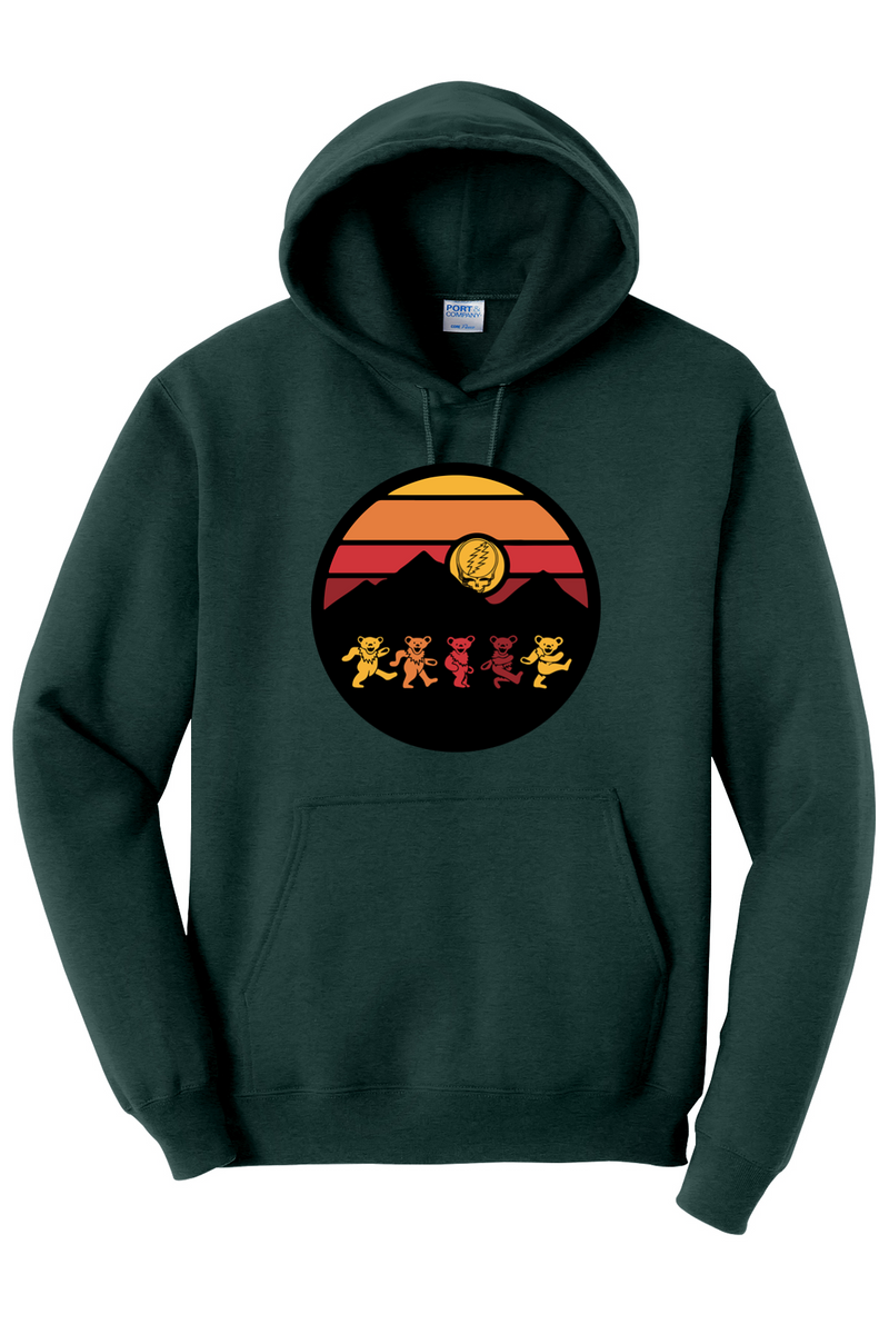 Sunset Bears - Essential Fleece Pullover Hooded Sweatshirt