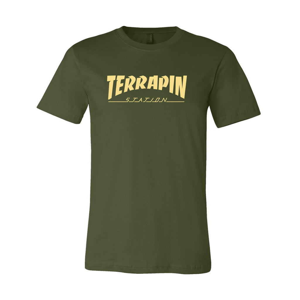 Closeout Terrapin Station Thrasher T Shirt Olive S